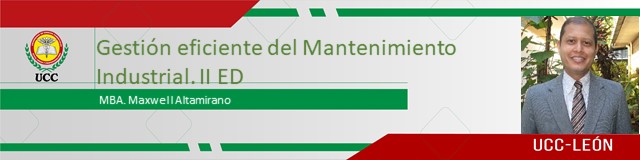 Taller Gestión eficiente del Mantenimiento industrial. II Edición